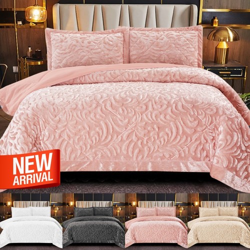 Velvet quilted bedspread - velvet,