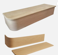 Solid oak left hand - left, bullnose