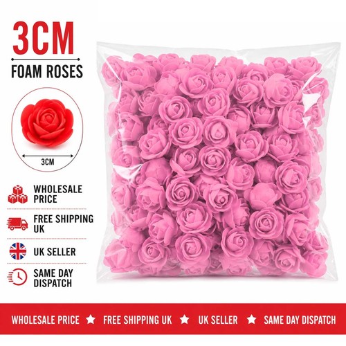 3cm foam roses artificial - foam, pe