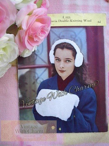 Vintage knitting pattern hand - knitting,