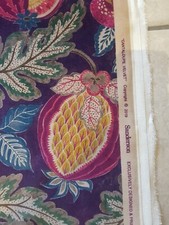 **LIMITED TIME OFFER ** SANDERSON Velvet Fabric CANTALOUPE CHERRY/ALABASTER /MTR