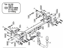 Detachable Swan Neck Tow Bar