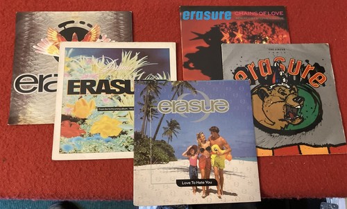 Erasure vinyl singles - erasure,
