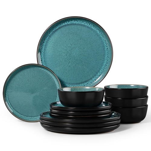 Plates and bowls set - and, 12