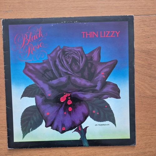 Thin lizzy black - rose, rock