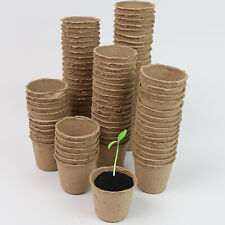 Biodegradable Seed Trays 96 Pcs 6/8cm Paper Cups Plant Pots For Outdoor & Indoor