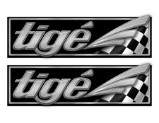 2 Tige Boat Classic Racing 10" long Stickers