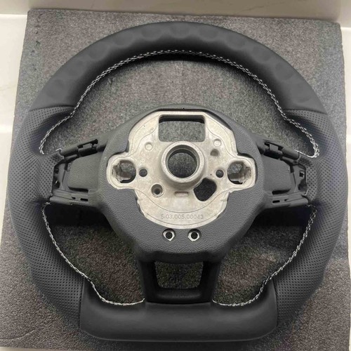 Leather steering wheel white - steering,