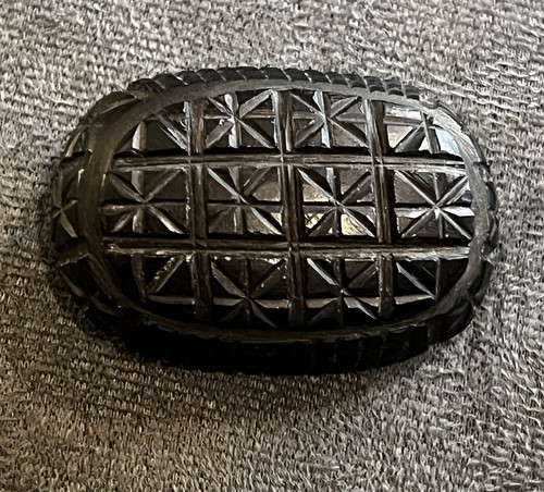 Victorian whitby jet carved - victorian,