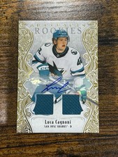 2025-26 Upper Deck Artifacts Luca Cagnoni Auto Material Gold 71/99