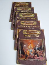 Tome & Blood, Song & Silence, Masters of Wild, Defenders of Faith, Sword & Fist