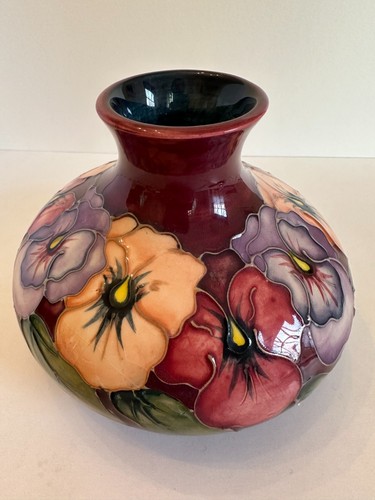 Moorcroft pansy vase rachel - vase,