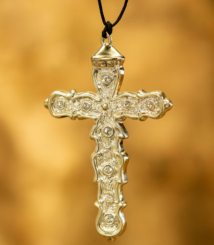 Priest cross necklace 16cm - necklace,