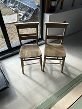 vintage french church chairs