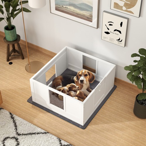 Whelping box for dogs with - box,