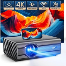 iSinbox Auto Focus 5GHz 2.4 Projector with WiFi Bluetooth 5.3 Full HD1080P GC357