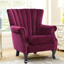 Curved Scallop Back Armchair