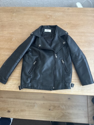 Girls black biker - girls, jacket