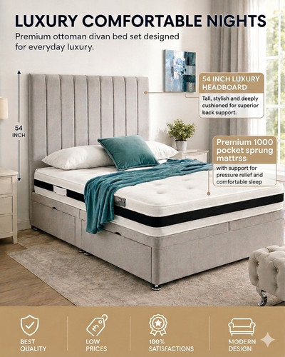Panels ottoman storage - storage, divan