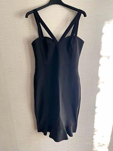 Lipsy london black bodycon - black,