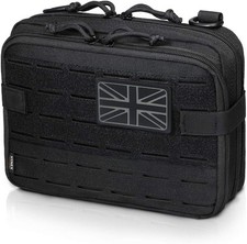 WYNEX Tactical Molle Admin Pouch of Laser Cut Design, Utility Pouches Black 