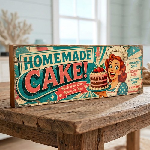 Homemade cake retro - homemade,