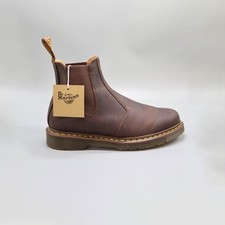 Dr. Martens 2976 Yellow Stitch Crazy Horse Leather Chelsea Boots Women's / Men's