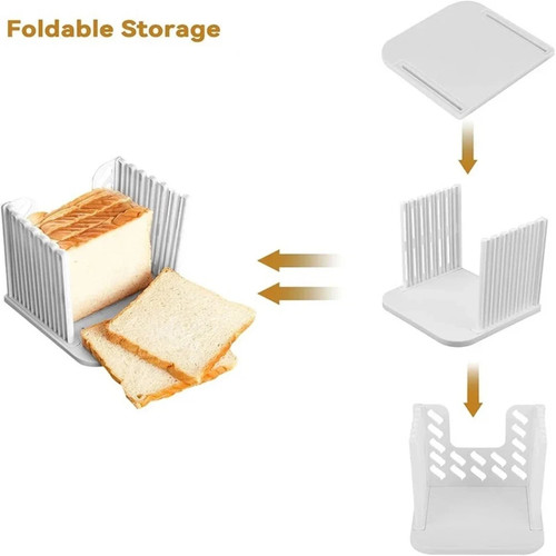 Foldable bread slicer - bread, toast
