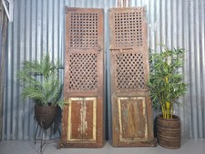 Pair vintage rustic - pair, indian