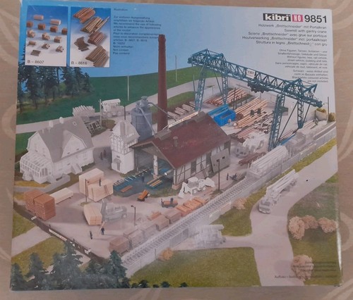 Kibri 9851 sawmill - sawmill, with