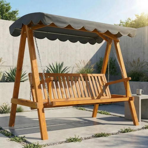 3seater garden swing - garden, seat