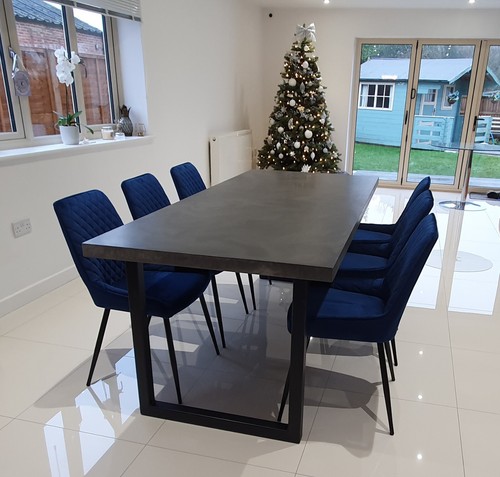 Concrete dining table garden - concrete, table/garden