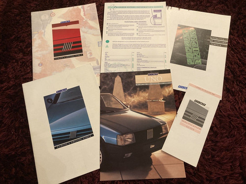 Fiat uno mk1 brochure pack - uno,