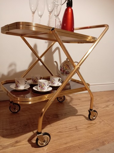 Vintage folding tier tea - 2,