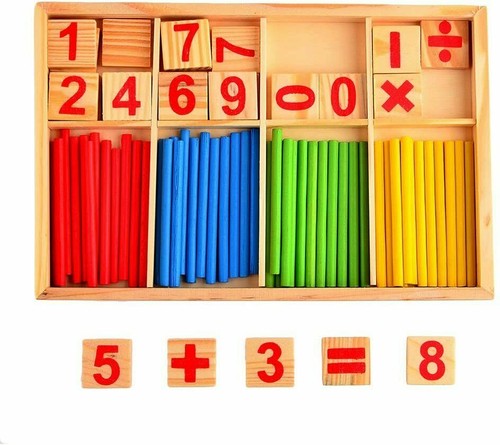 Kids children wooden math - wooden,