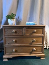 Vintage Pine Chest of Drawers Dovetailed, Solid Quality