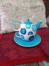 Whittard of Chelsea Blue Spot Tea for One Set