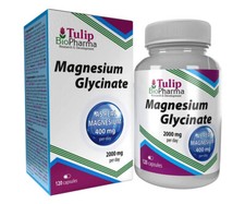 Magnesium Glycinate 2000mg Per Serving 120 Capsules Pure High Quality