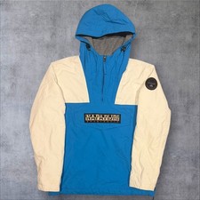 Mens Napapijri Rainforest 1/4 Zip Hooded Winter Insulated Jacket (Size M) S709