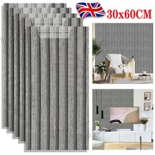 60PCS 3D Tile Wallpaper Wooden