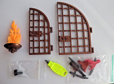  PLAYMOBIL ROMAN ARENA 4270  Spare Parts Bundle Large & Small Gate, Flame, Axel