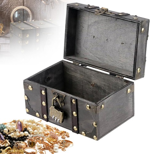Treasure chest vintage wooden - treasure,
