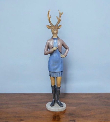 Lady stag ornament home - ornament, decor