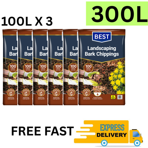 300l garden bark chippings - 300l,