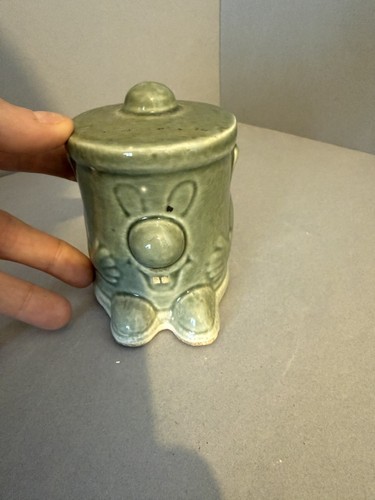Vintage ceramic dusty bin - vintage,