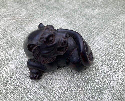 Japanese carved tiger motif - japanese,