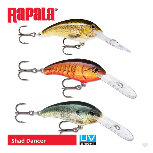 Rapala shad dancer lures - shad,