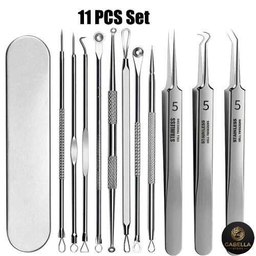 11pcs ingrown hair tweezers - 11pcs,