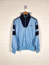 Adidas Ventex 1980s Blue Vintage Track Jacket Medium MADE IN FRANCE