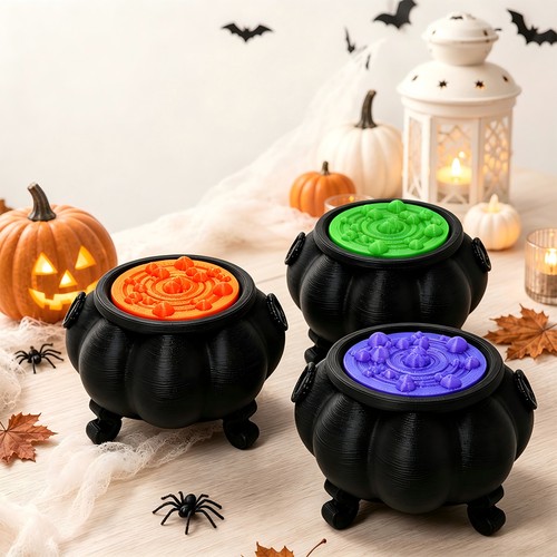 Printed witch cauldron - 3d,